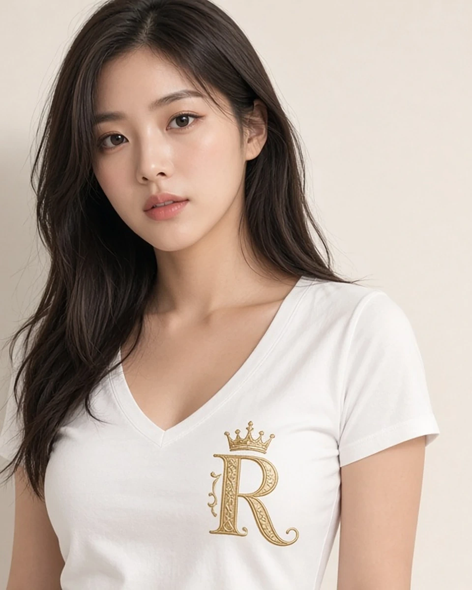 Custom V-Neck Tee blank