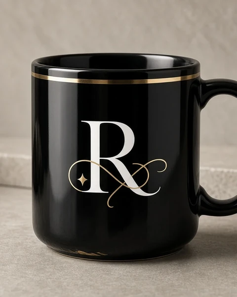 Custom Black Glossy Mug