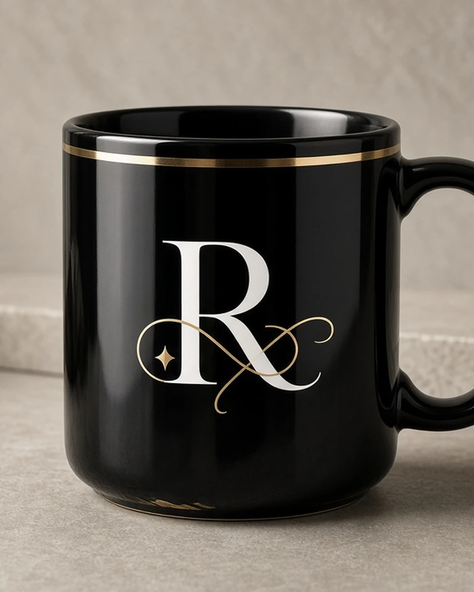 Custom Black Glossy Mug blank