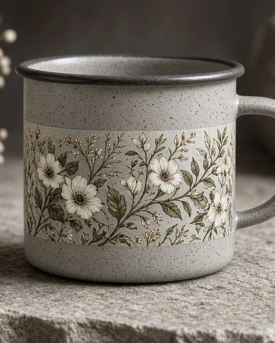 Custom Enamel Mug blank