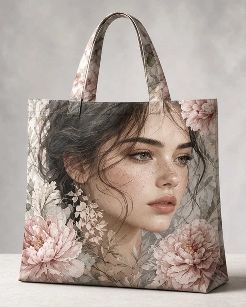 Custom All-Over Print Shopping Bag blank