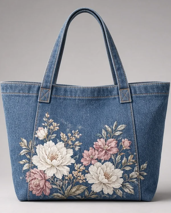 Custom Organic Denim Tote