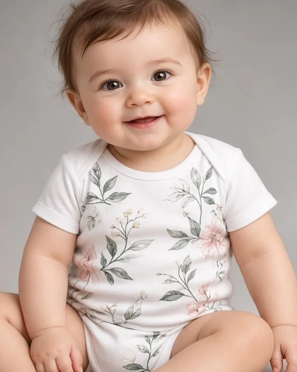Custom Baby Short Sleeve Onesie