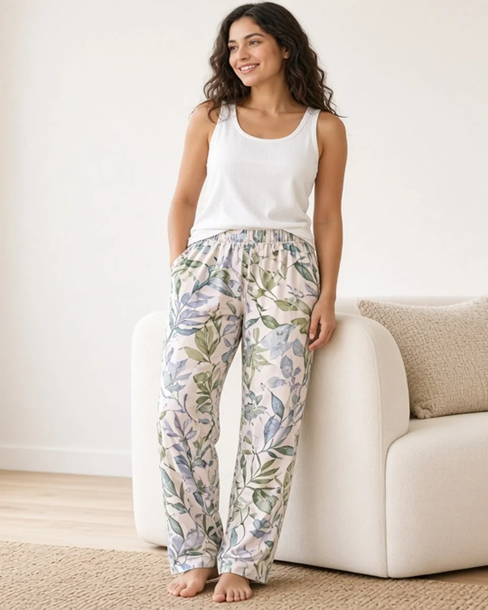 Custom All-Over Print Women's Pajama Pants blank