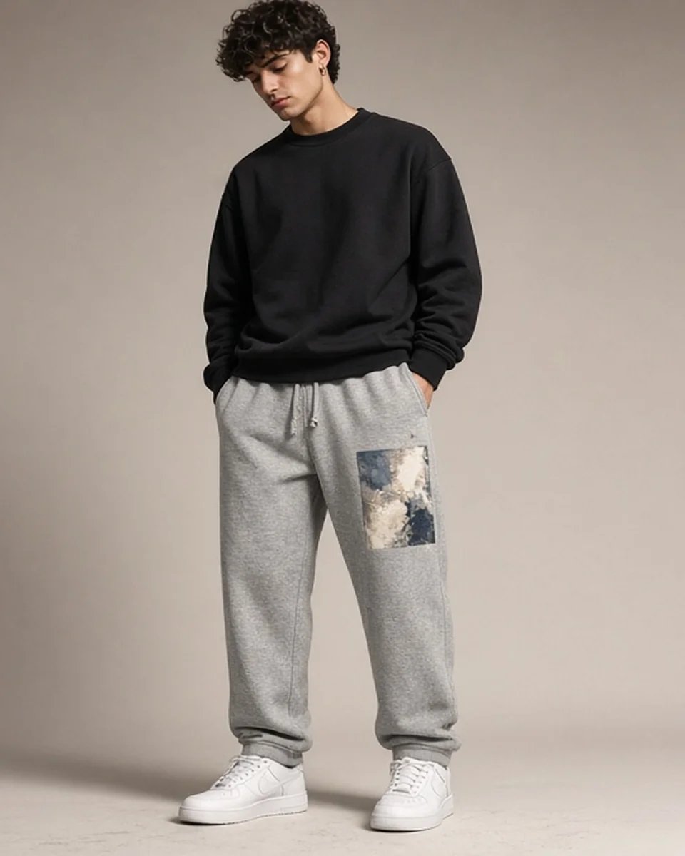 Custom Unisex Heavyweight Sweatpants blank