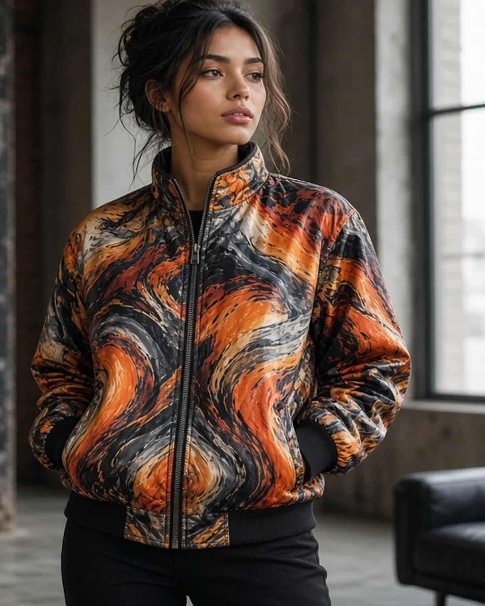 Custom All-Over Print Unisex Bomber Jacket blank