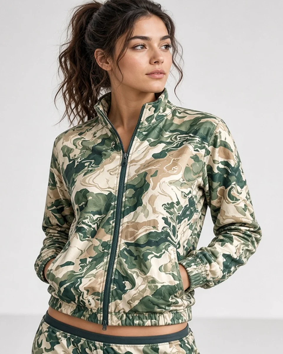 Custom All-Over Print Recycled Unisex Track Jacket blank