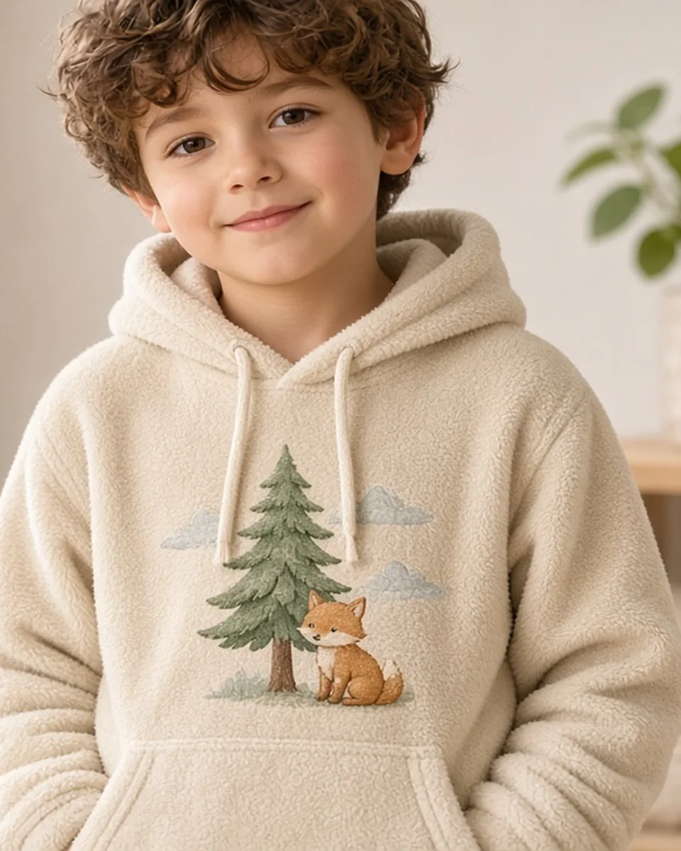Custom Kids Fleece Hoodie blank