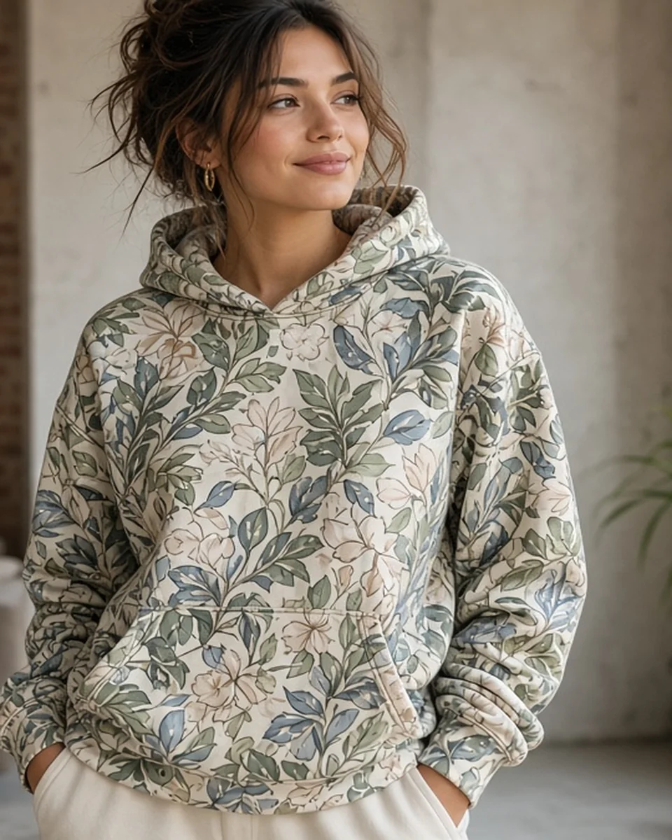Custom All-Over Print Unisex Cotton Hoodie blank