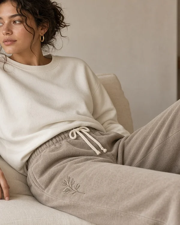 Custom Unisex Garment-Dyed Fleece Sweatpants