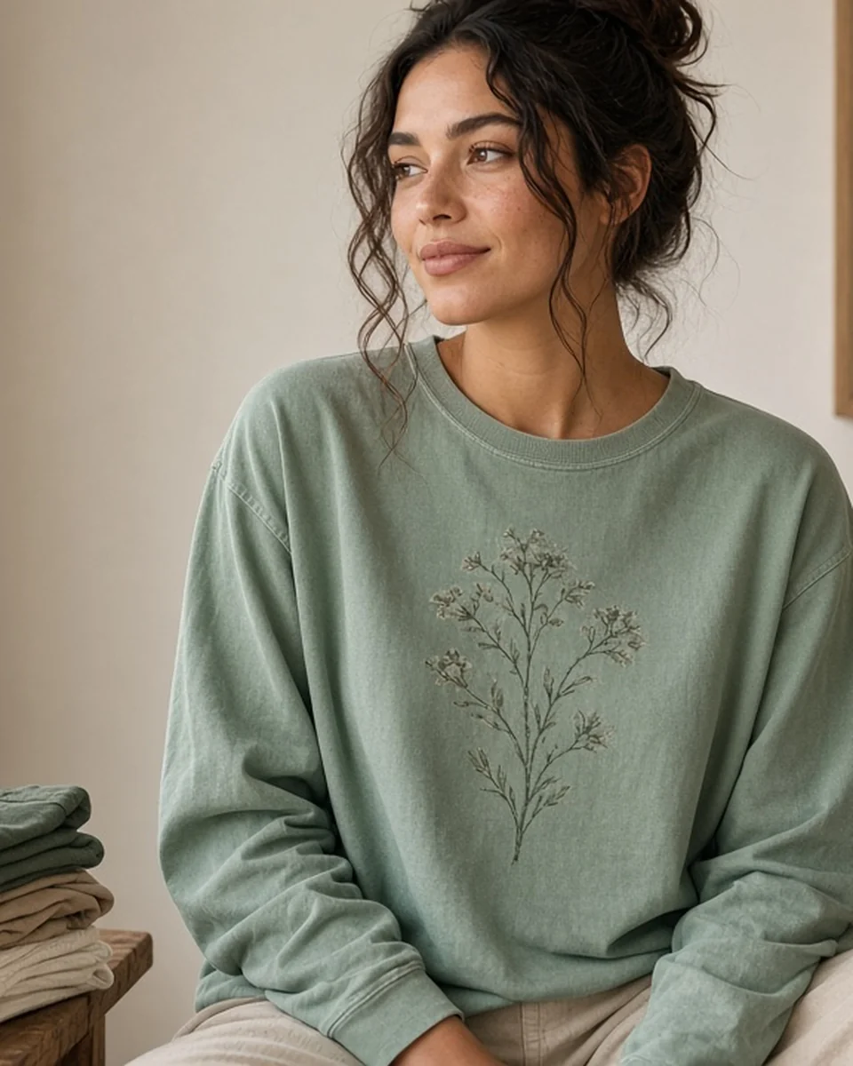 Custom Unisex Garment-Dyed Heavyweight Long Sleeve blank