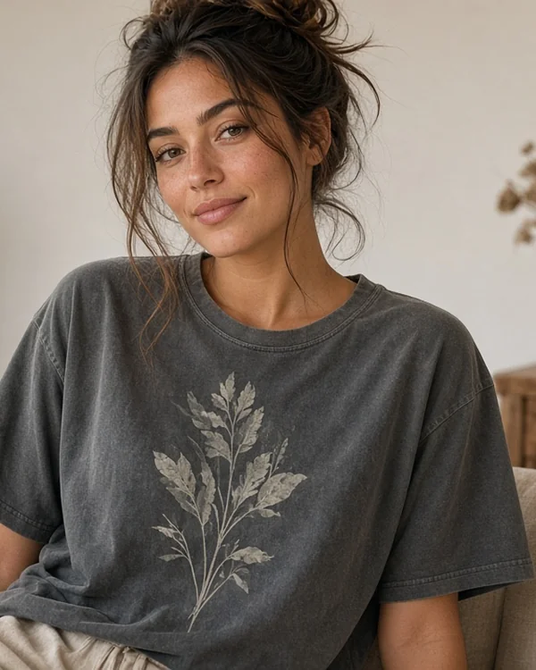 Custom Women's Heavyweight Garment Dye Tee