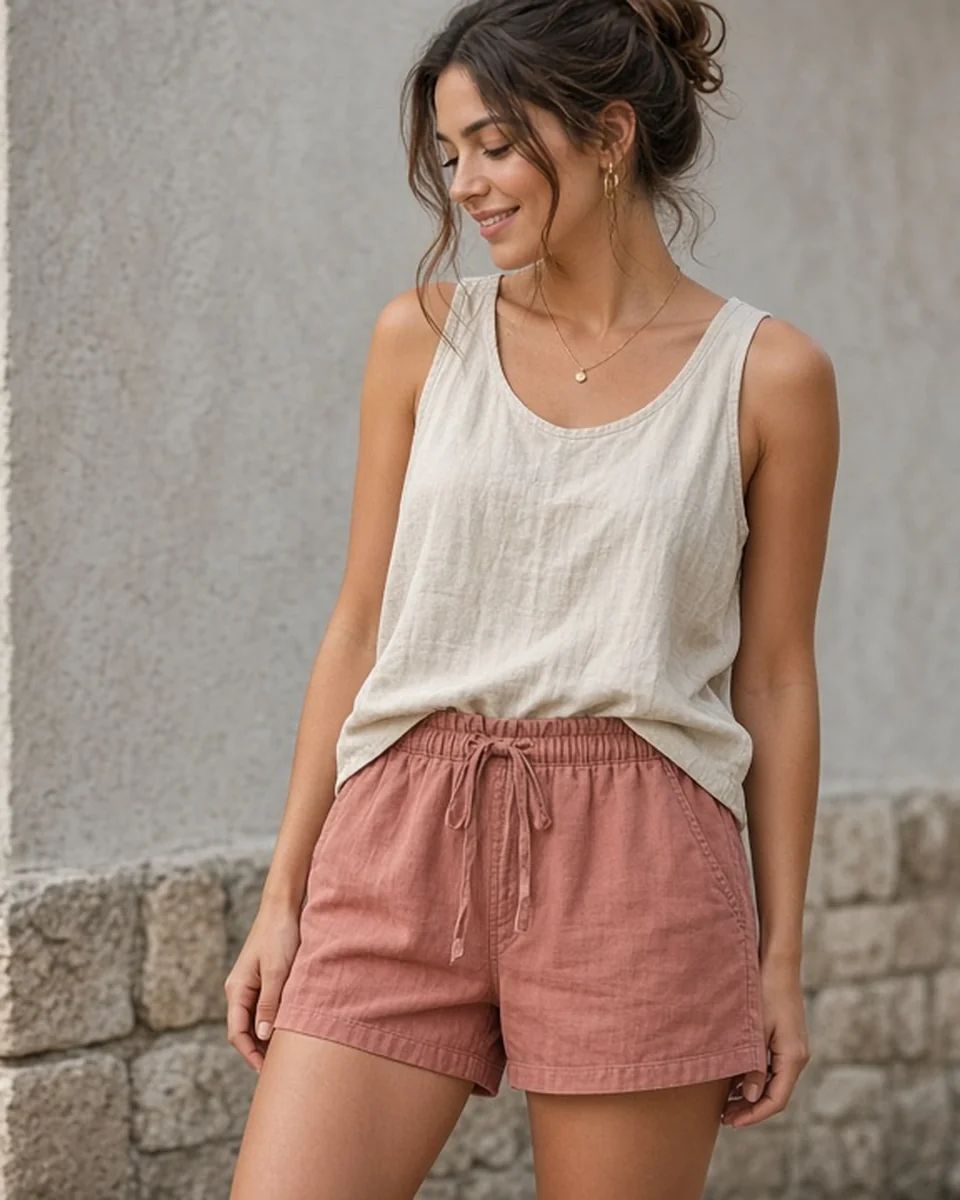 Custom Women's Garment Dye Short blank
