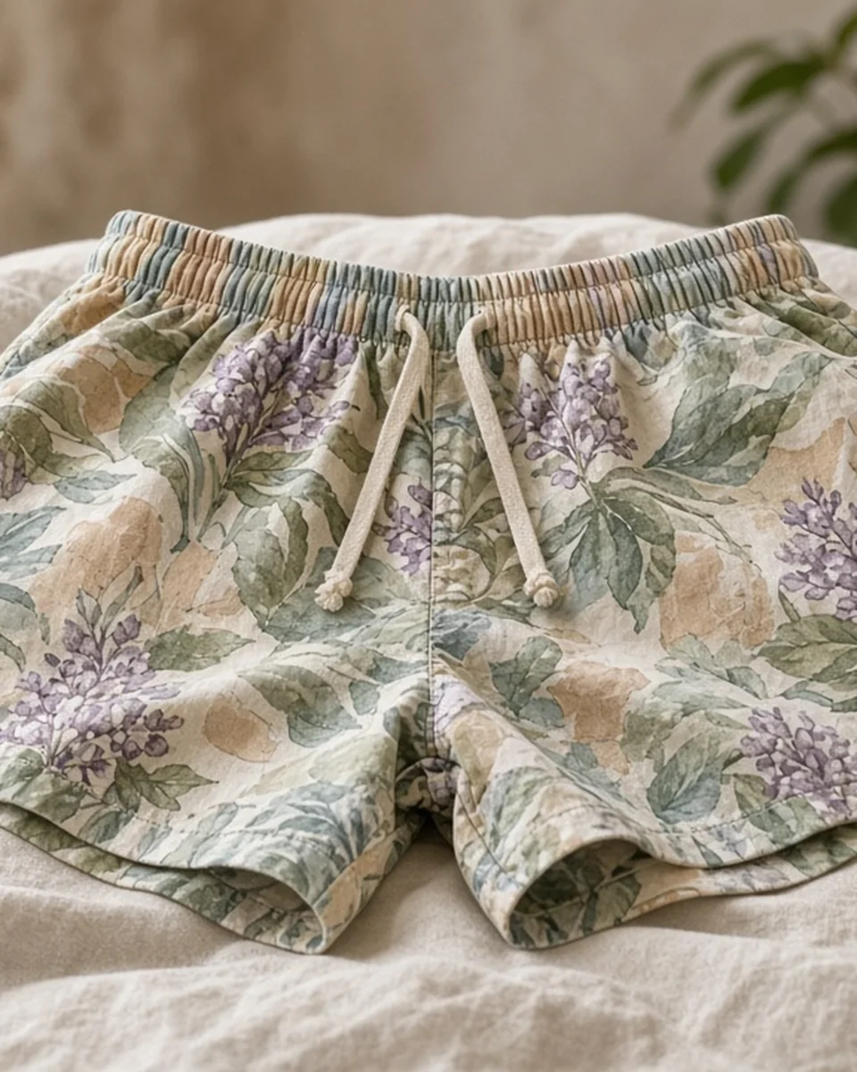 Custom All-Over Print Unisex Cotton Shorts blank