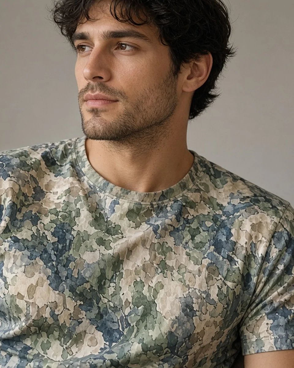 Custom All-Over Print Men’s Cotton Crew Tee blank