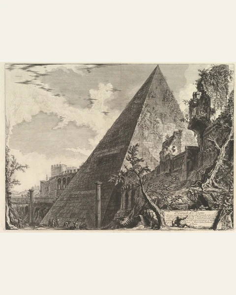 The Pyramid of Gaius Cestius Art Print