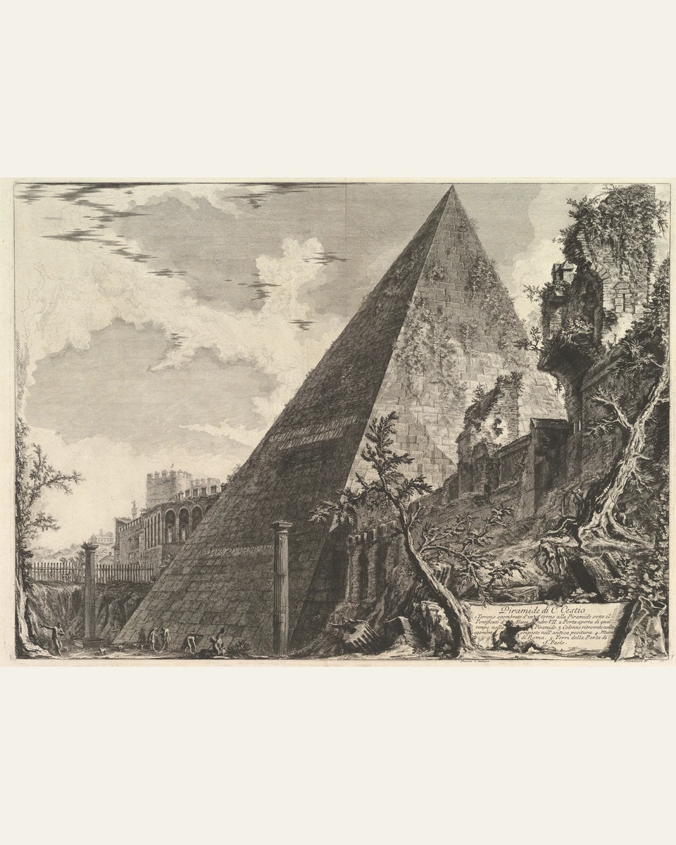The Pyramid of Gaius Cestius Art Print