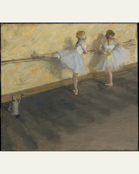 Dancers Practicing at the Barre Art Print