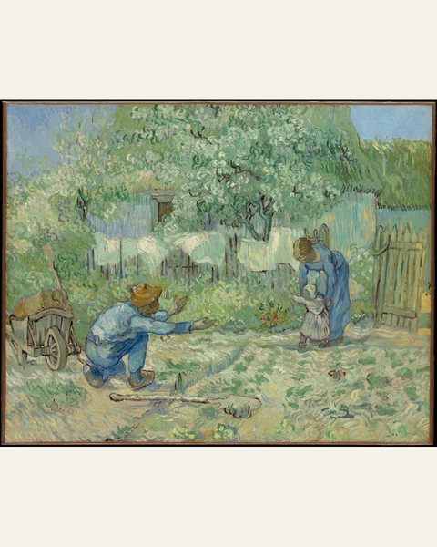First Steps, after Millet Art Print
