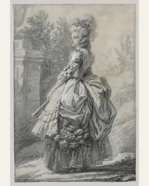 Marie Antoinette in a Park Art Print
