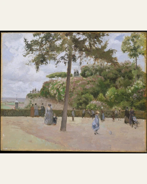 The Public Garden at Pontoise Art Print