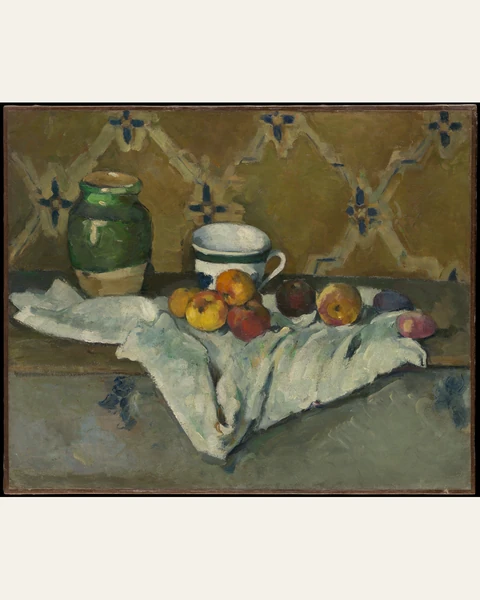 Still Life with Jar, Cup, and Apples Art Print