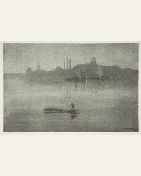 Nocturne: The Thames at Battersea Art Print