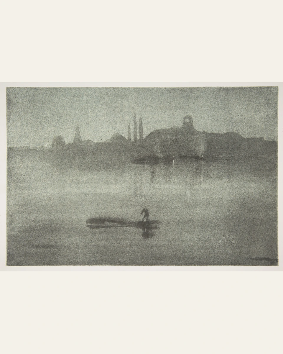 Nocturne: The Thames at Battersea Art Print