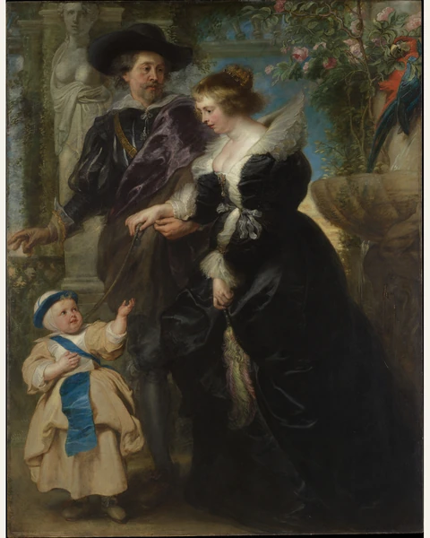 Rubens, Helena Fourment, and Their Son Art Print