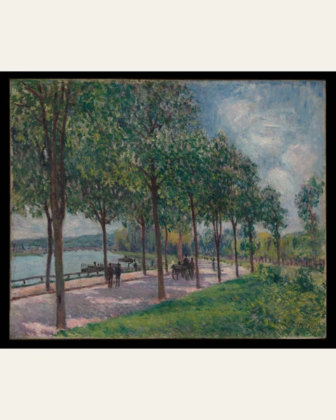 Allée of Chestnut Trees Art Print