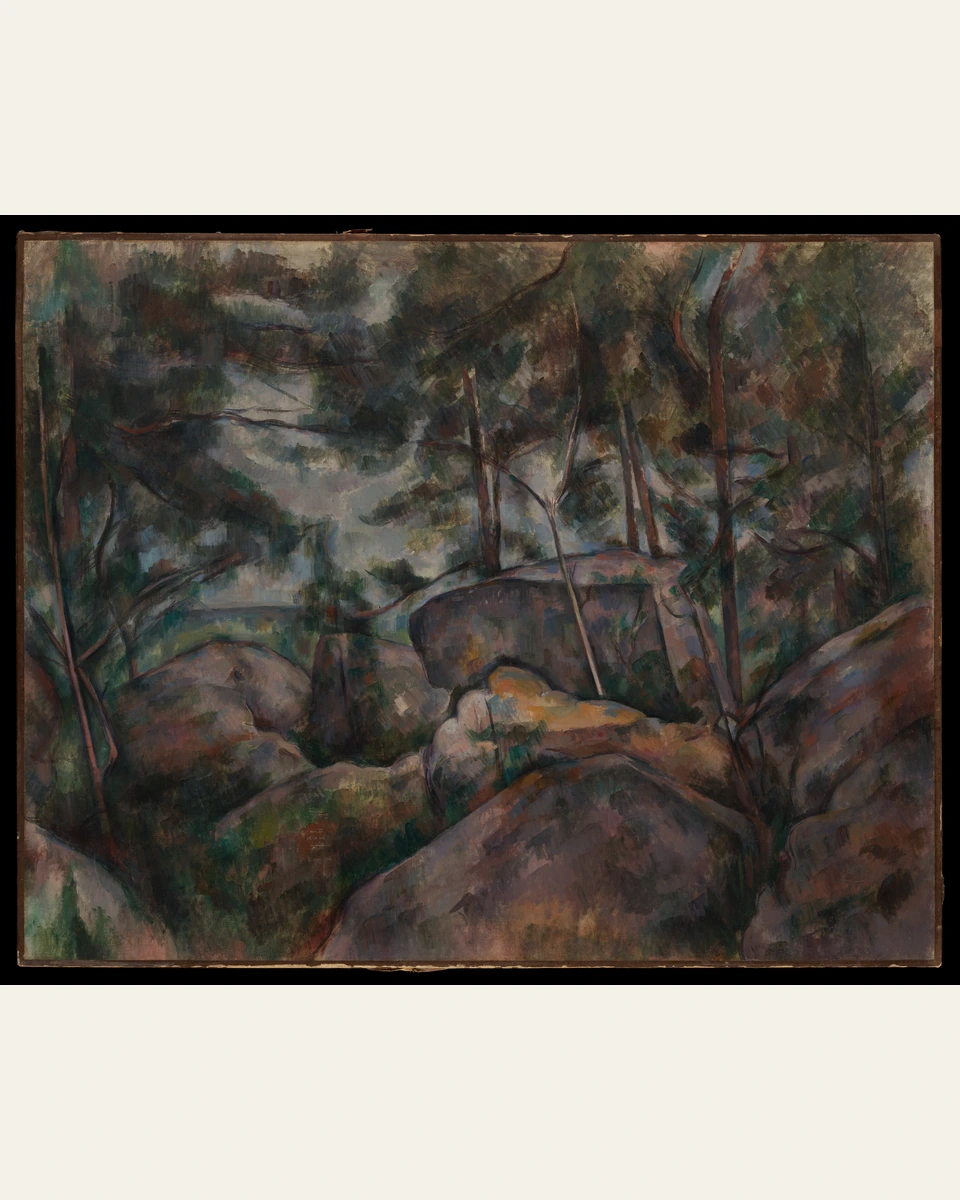 Rocks at Fontainebleau Art Print