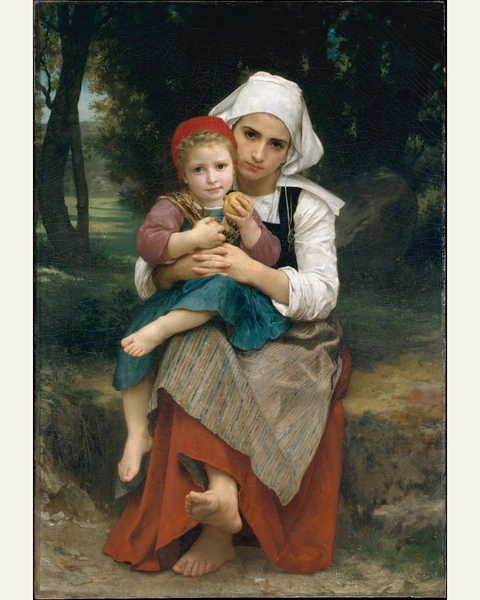 Breton Brother and Sister Art Print